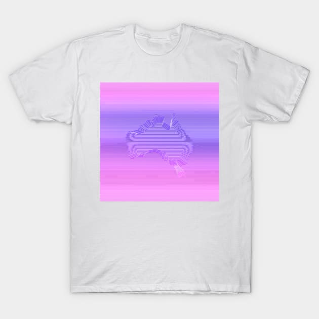 Vapourwave Aesthetic Australia Map T-Shirt by CreativeOpus